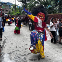 पशुपति क्षेत्रमा ४५ वर्षपछि ऐतिहासिक लाखे झ्यालिन्छ नाच प्रदर्शन गरिँदै