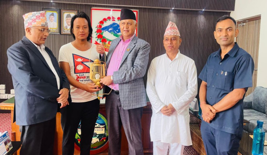 प्रधानमन्त्री ओलीलाई तुर्कमेनिस्तानमा स्वागत