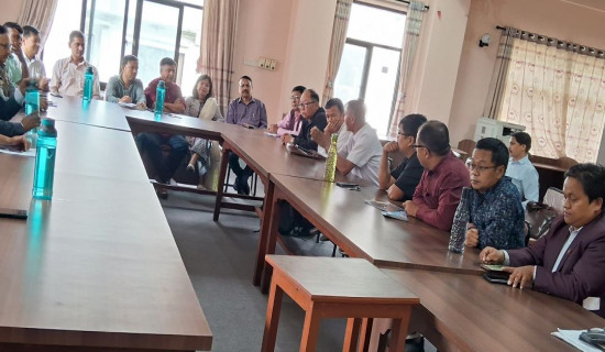 पत्रकार महासंघ संस्थापक विषय टुङ्याउन छलफल