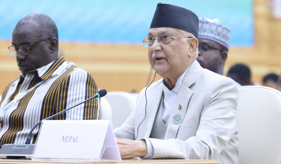 जलवायु परिवर्तनका कारण उत्पन्न प्रकोपको सामना गर्न विश्वव्यापी साझेदारीका आवश्यक छ : प्रधानमन्त्री ओली