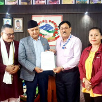 खाद्यान्नबाट बनाए विद्यार्थीले नेपालको नक्सा
