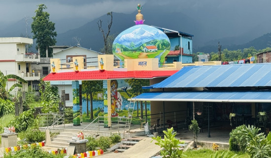बुद्ध मावलीमा बन्यो ७५ लाख लगानीमा ‘बाल गोपाल शिश महल’