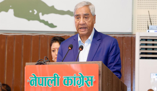 नकारात्मक भाष्य निर्माण गरी समाजलाई दिग्भ्रमित पार्ने कोसिस भइरहेका छन् : सभापति देउवा