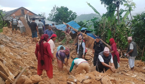 गुल्मीमा एक महिनामा ५८ विपदका घटना, ५२ लाखको क्षति