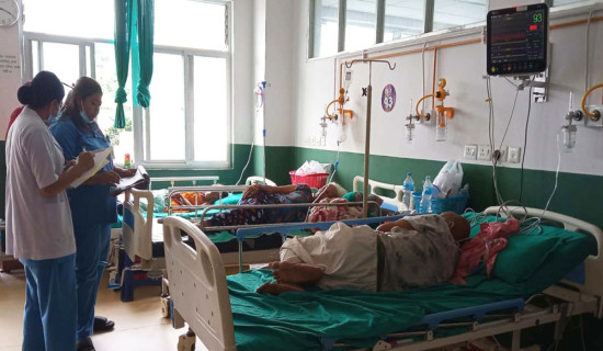 सिन्धुली अस्पतालमा माैसमी फ्लुका बिरामी बढे