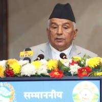राष्ट्रपति भण्डारीसमक्ष विभिन्न मुलुकका नेत्रीद्वारा शिष्टाचार भेट