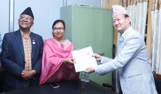 राज्य व्यवस्था समिति सभापतिमा न्यौपानेको उम्मेदवारी