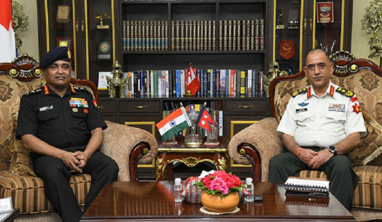 भारतीय सेनाध्यक्ष र प्रधान सेनापतिबीच भेटवार्ता
