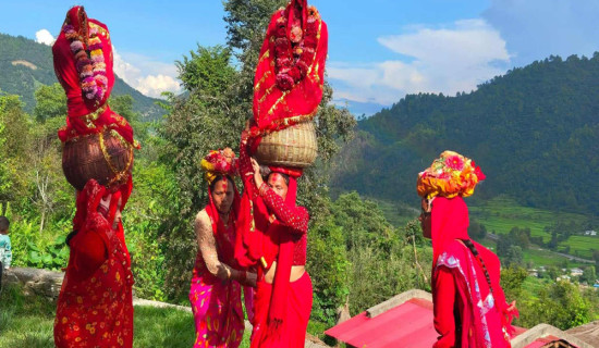 सुदूरपश्चिममा गौरा पर्व सुरु, आज घरघरमा बिरुडा भिजाइँदै