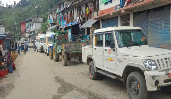 अव्यवस्थित पार्किङले हैरानी
