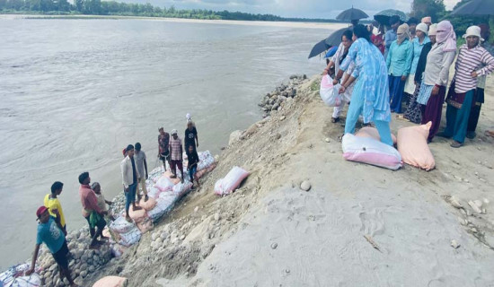 रोकिँदै कर्णालीको कटान