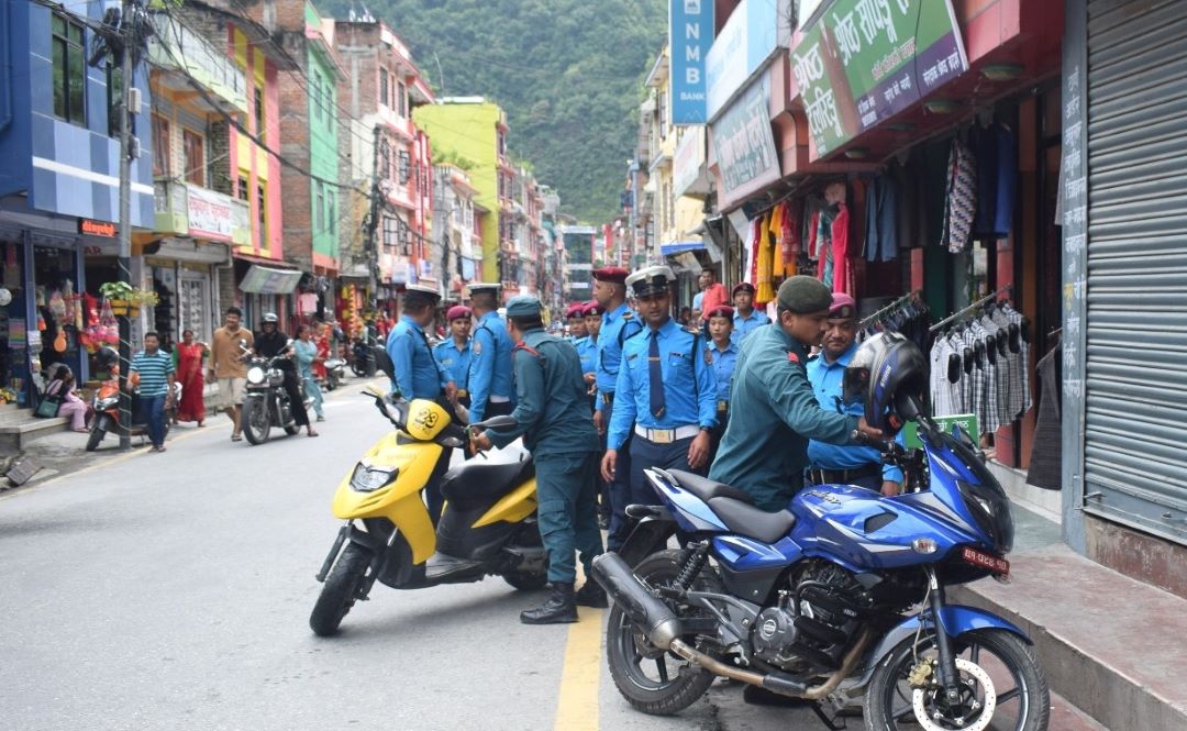बेनीमा ट्राफिक व्यवस्थापनमा कडाइ