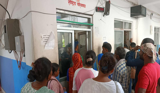 जिल्ला प्रशासन कार्यालयमा भिड बढेपछि सेवाग्राहीलाई सास्ती
