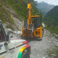 कर्णाली नदी कटानले गेरुवा गाउँपालिकाका गाउँ जोखिममा
