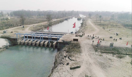 कर्णालीको बिचमा रमणीय इन्टेक
