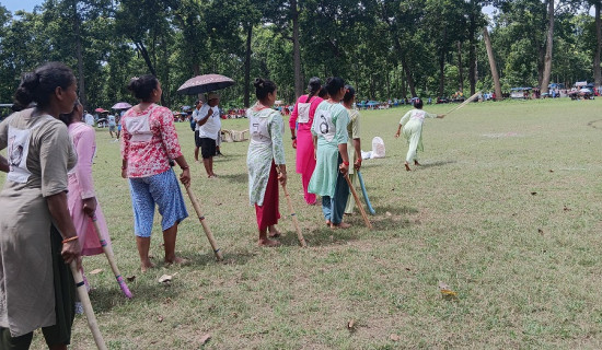 महिलाले पनि खेल्न थाले भोदी खेल