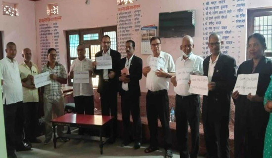 सप्तरीमा मौन प्रदर्शन