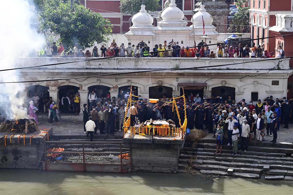 आन्दोलनमा ज्यान गुमाएकाको अन्त्येष्टि