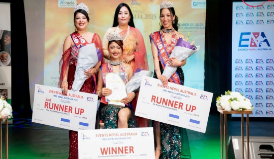 लिला तिवारी पौडेलले मिसेस नेपाल अष्ट्रेलिया २०२५ को ताज जितिन्