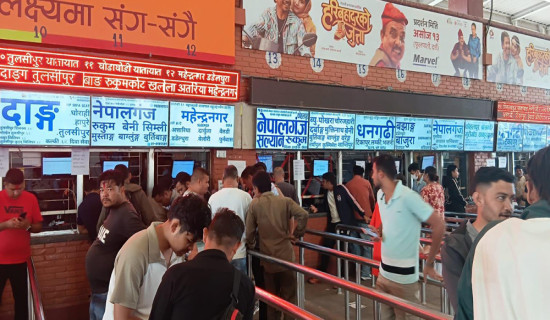 नयाँ बसपार्कमा यात्रुको घुइँचो बढ्दै