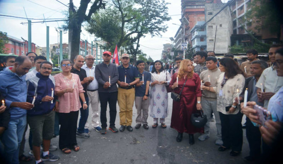 जेनजी आन्दोलनका दिवंगतको सम्झनामा महासंघको दीप प्रज्वलन