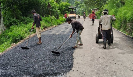 ग्रामीण सडक कालोपत्रे हुँदा जनजीवन सहज