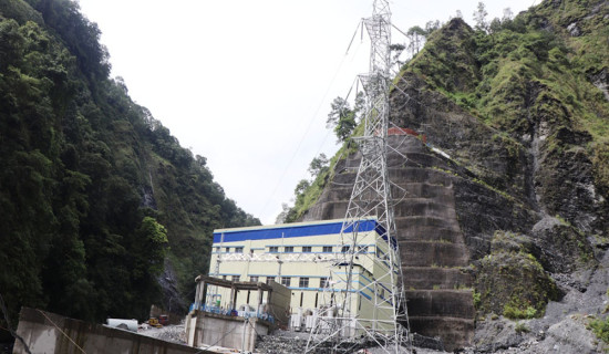 राहुघाट नदीबाट एकसय ७ मेगावाट विद्युत् प्रसारण लाइनमा जोडिने