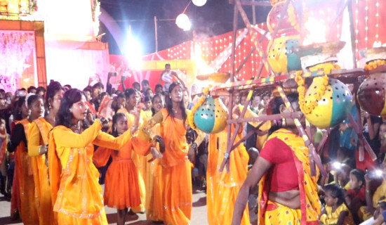 मिथिलामा झिझिया नृत्यको रौनक