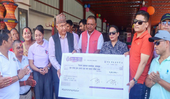 सरकारको पुनर्निर्माण कोषमा सहयोग