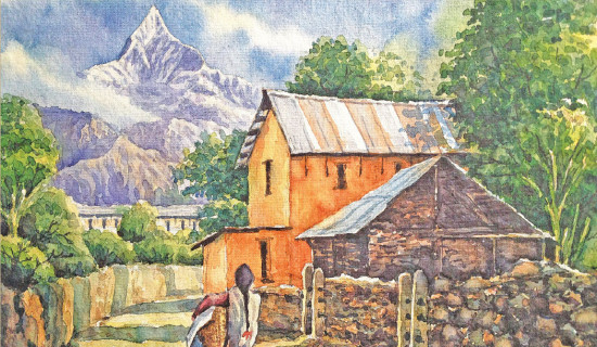 वाटर कलरमा आकर्षण बढ्दो, बिक्री न्यून