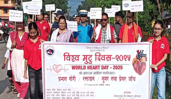मुटुरोगकाे समस्या भयावह बन्दै