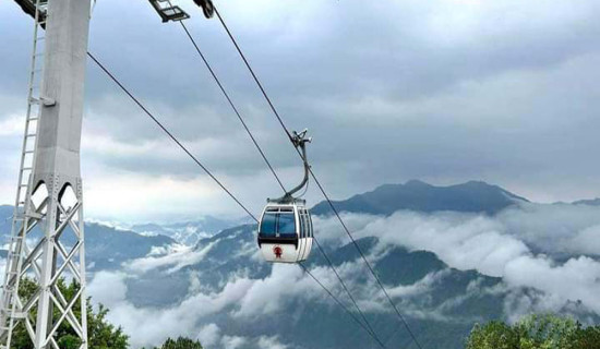 मनकामना केबलकार तीन दिन बन्द गरिने