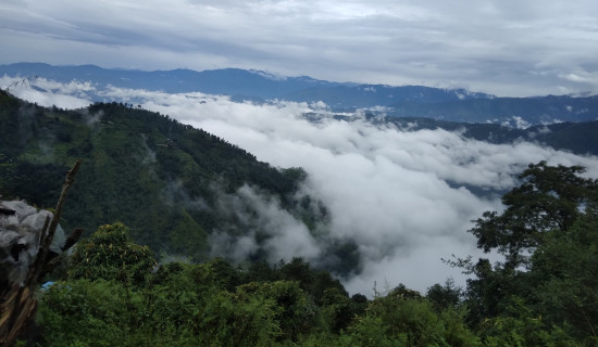 कुहिरोले छोपिएको शिवपुरी