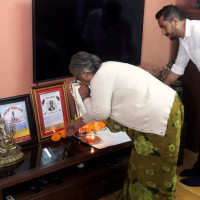 जेनजी आन्दोलनका सहिदको घरमा प्रधानमन्त्री सुशीला कार्की (फोटो फिचर)