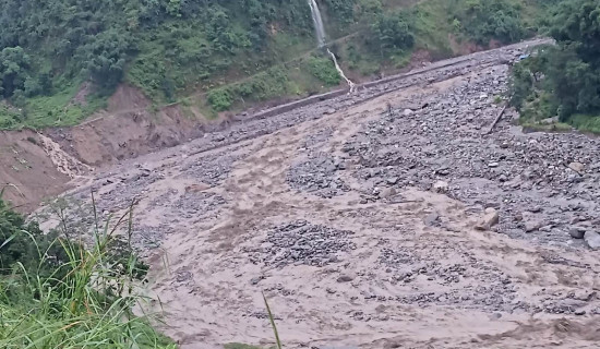 मेचीको मध्यपहाडी र तमोर करिडोरका ठाउँ ठाउँमा पहिरो