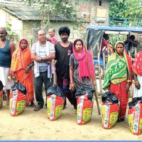 सप्तकोशीमा सन्ताउन्न वर्षयताकै तेस्रो ठुलो बाढी