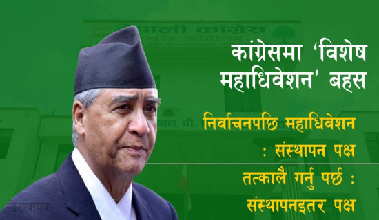 कांग्रेसमा ‘विशेष महाधिवेशन’ बहस