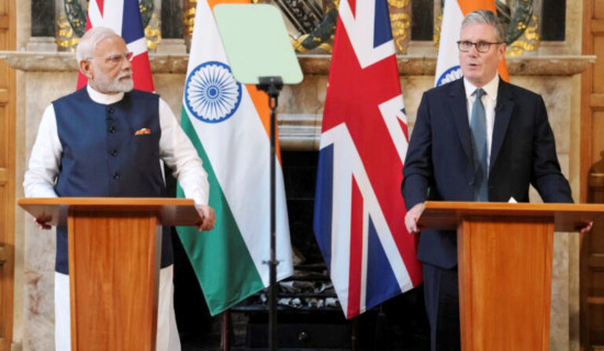 ऐतिहासिक व्यापार सम्झौतापछि भारतमा बेलायती प्रधानमन्त्री स्टार्मरको पहिलो भ्रमण
