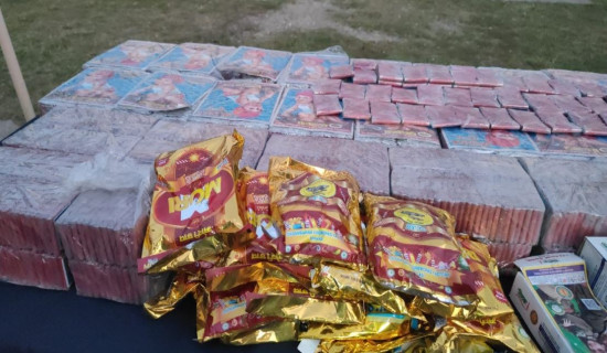 पटाकाजन्य पदार्थ नियन्त्रणमा प्रहरीको निगरानी