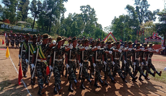 १०२ सैन्यजवान सिपाहीमा पदोन्नति