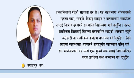 बालविकास शिक्षाको पुनर्संरचना