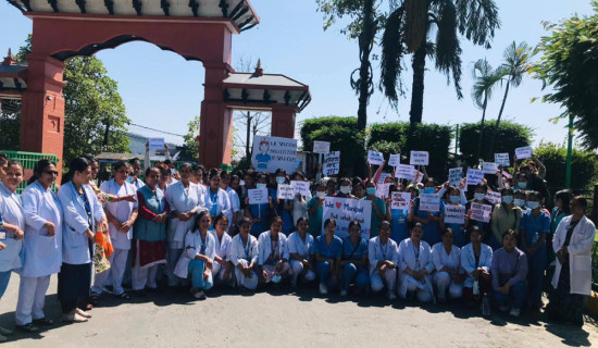निजीका स्वास्थ्यकर्मीलाई सरकारी सरह पारिश्रमिक उपलब्ध गराउन सम्भव छैन : मेडिकल कलेज