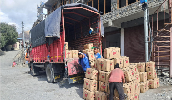 मुस्ताङमा यस वर्ष  एक अर्बभन्दा बढीको स्याउ उत्पादन