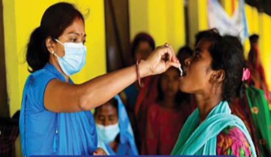 बारा र पर्सामा लक्षित जनसङ्ख्याको ७१ प्रतिशतलाई हैजाविरुद्धको खोप खुवाइयो