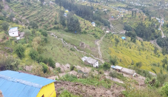 रेसुङ्गाधामको चौतारामा गौ पूजाको तयारी