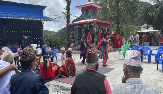 कालभैरव परिसरमा गणेश मन्दिर निर्माण