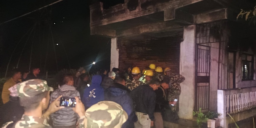 झोला गोदाममा आगलागी : ३६ लाखको क्षति