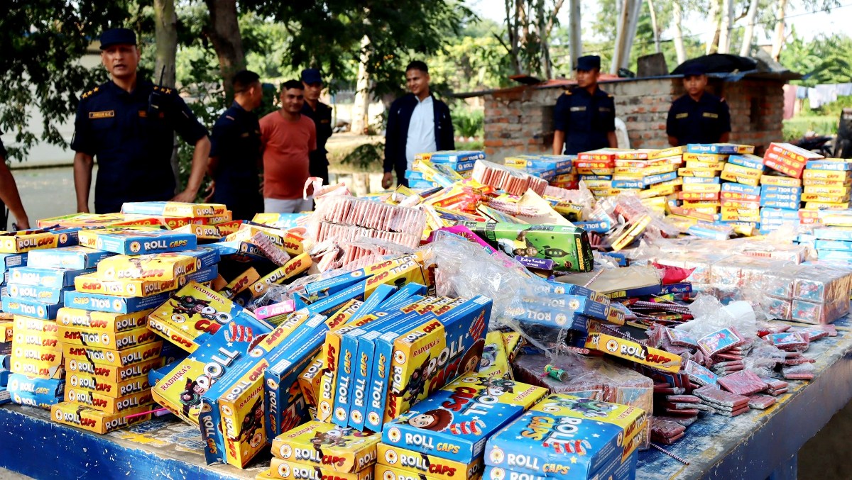 बाँकेमा ठूलो परिमाणमा नियन्त्रणमा लिइएका पटका नष्ट