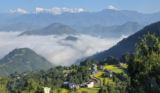 वर्षापछि खुलेको मनमोहक हिमशृङ्खला