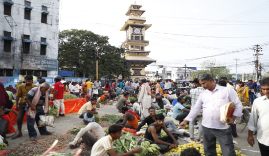 छठ पर्व : वीरगन्जको मुख्य बजारमा चहलपहल